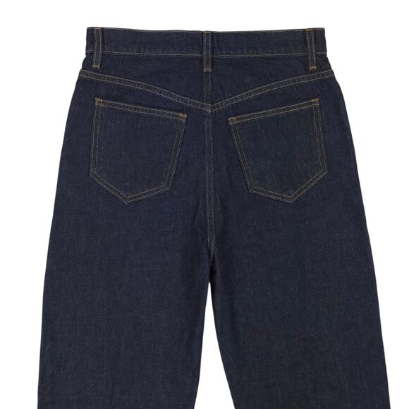 Doen Lady Jean Rinse Wash Ultra High Rise Barrel Leg Denim Jeans - Picture 6 of 10